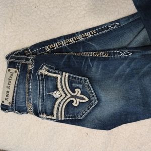 Woman's Rock Revival Capri Easy Ibbie Jeans size 26